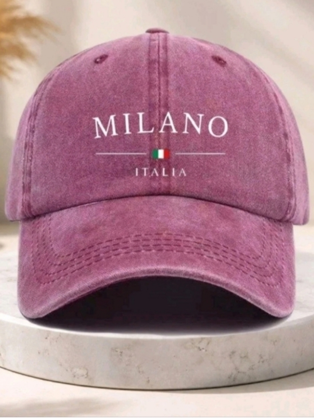 Unisex Distressed Dusty Rose Baseball Cap For Adults